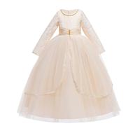 2025 Robe de Princesse Fille sans Manches Enfant Robes Bapteme de Communion d'anniversaire du Soir Communion Anniversaire Robe de Fête Ceremonie Mariage Longue Robes Filles Chic et Elegant Dress