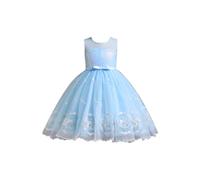 2025 Robe de Soirée Enfant Princesse Filles Robes Tulle sans Manches Enfant Princesse Tutu Robe Fille pour Les Fêtes Anniversaires et Mariages Baptême Demoiselle d'honneur Communion 3-11 Ans