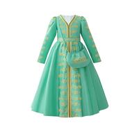 2025 Robe Enfant Fille Brodé Fleur Jupe Manches Longues Col V Robes Mariage Anniversaire Cake Smash Robe de Soirée Princesse Fête Dress d'anniversaire Ceremonie Mariage Fête 4-8 Ans