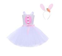 2025 Robe Enfant Fille Fête Imprimé Robes sans Manches Tutu Fleur Mariage Anniversaire Cake Smash Pâques avec Headwear Robes de Soirée Fête sans Manches pour Les Fêtes Anniversaires et Mariages