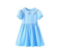 2025 Robe Ete Enfant Fille Cadeau Robe de Princesse Robes Soiree pour La Fête Anniversaire Loisirs de Fête Pas Cher Swing Robe Filles Chic et Elegant Léger Fluide Robes Mariage Ceremonie 3-14 Ans
