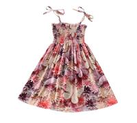 2025 Robe Fille Ete sans Manches Robe Princesse pour Enfants Robes d'été à Col Rond Dress de fête de Mariage Vêtements Décontractés Robes de Première Communion Anniversaire Fête Photographie 2-15 ans