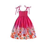 2025 Robe Fille Ete sans Manches Robe Princesse pour Enfants Robes d'été à Col Rond Dress de fête de Mariage Vêtements Décontractés Robes de Première Communion Anniversaire Fête Photographie 2-15 ans