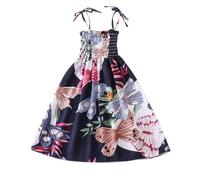 2025 Robe Fille Ete sans Manches Robe Princesse pour Enfants Robes d'été à Col Rond Dress de fête de Mariage Vêtements Décontractés Robes de Première Communion Anniversaire Fête Photographie 2-15 ans