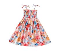 2025 Robe Fille Ete sans Manches Robe Princesse pour Enfants Robes d'été à Col Rond Dress de fête de Mariage Vêtements Décontractés Robes de Première Communion Anniversaire Fête Photographie 2-15 ans
