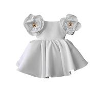 2025 Robe Petites Enfant Filles Tutu Elégante Manches Courtes Robe Anniversaire Formel fête Mariage Baptême Demoiselle d'honneur Communion Robes Fleur Robes Pageant Fête de Mariage