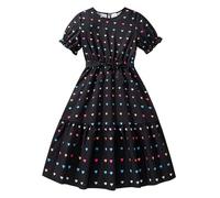 2025 Robe Princesse Ado Fille été Fluide Fleurie Bohème Ligne A Robe Filles Chic Et Elegant Casual Robes de Fête Soirée Ceremonie Vacances Tunique Robes d'été légère Dress de Plage 3-16 Ans