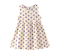 2025 Robe Princesse Enfant Fille sans Manche Pas Cher Robes Filles Chic Et Elegant Mignon Casual Soirée Bapteme Anniversaire Tunique Fille Ete Fluide Ample Dress de Plage Vacances Pas Cher 1-7 Ans