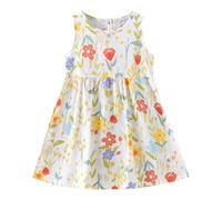 2025 Robe Princesse Enfant Fille sans Manche Pas Cher Robes Filles Chic Et Elegant Mignon Casual Soirée Bapteme Anniversaire Tunique Fille Ete Fluide Ample Dress de Plage Vacances Pas Cher 1-7 Ans