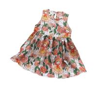 2025 Robe Princesse Fille été Fluide Imprimé Fleurie Bohème Ligne A Robe Filles Chic Et Elegant Casual Robes de Fête Soirée Ceremonie Vacances Tunique Robes d'été légère Dress de Plage 0-11 Ans