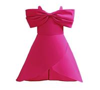 2025 Robes de Bowknot Mariage Fille Robe de Fête Pageant Baptême Tutu Manches sans Fille Robe Élégante Robes d'anniversaire Ceremonie Mariage Fête Dress de Filles Princesse 2-10 Ans