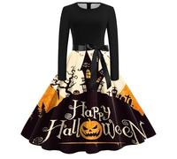 2025 Robes de d'halloween pour Femme Costume médiéval la Renaissance Robe Steampunk Vampire Viking Médiévale Victorienne Reine Vintage A-Line Toussaint Cosplay Halloween Carnaval