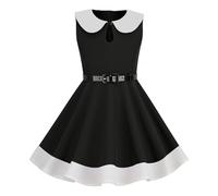 2025 Robes Enfant Filles été - Robe de Princesse - Robe Jupe pour Fille Printemps sans Manches - Robes Filles pour La Fête Anniversaire Formel Mariage - Dress de Fête pour 3-8 Ans