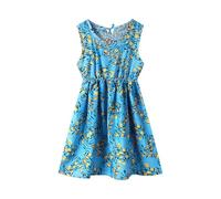 2025 Robes été Fille sans Manche Robe Princesse Enfant Fille Chic Et Elegant Casual Robe de Fête Soirée Ceremonie Vacances Tunique Robes légère Dress de Plage 3-9 Ans Pas Cher