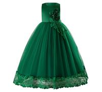 2025 Robes Filles Tulle sans Manches Enfant Princesse Tutu Fleur Robes Mariage Fête d'anniversaire Demoiselle d'honneur Robe Fille pour La Fête Anniversaire Formel Mariage 5-16 Ans