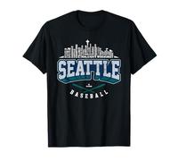 2025 Seattle Team Skyline Word Art Cal Raleigh MLBPA T-Shirt