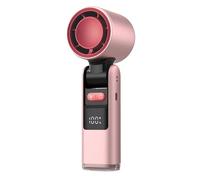 2025 Sensation de Glace glacée Ventilateur Froid 100 Turbos Ventilateur de Vitesse alimenté par USB Affichage numérique Portable Camping en Plein air Trave (Rose)