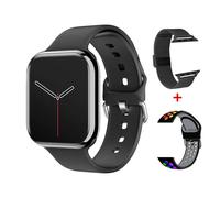 2025 série 10 montre 10 GPS montre intelligente mémoire musique vidéo Bluetooth appel fréquence cardiaque étanche NFC Smartwatch pour Android IOS Black add C2