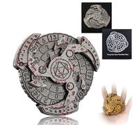 2025 Shadow Roulette Spinner de Dés pour Ensemble de Dés DND, 7-en-1 Dés Métalliques Dragon pour Dungeons and Dragons avec Coffret Cadeau, Cadeau pour Jeux de Rôle sur Table RPG (Tache Sang)