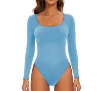 2025 Shapewear Combinaison à manches longues et col bas pour femme, Bu2., M