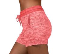 2025 Shorty Taille Haute pour Cycliste Femme, Mini Short Stretchy pour Femme pour Gym Cyclisme Fitness Yoga Sport Course Entraînement Léger et Respirant Legging Pas Cher