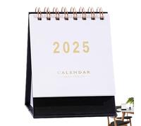 2025 Small Desk Calendar | Desk Calendar | Stand Up Calendar | Advent Desk Calendar | Reusable Desk Calendar | Work Calendar Coiled Personal Daily Planner Calendar For Easy Organizing