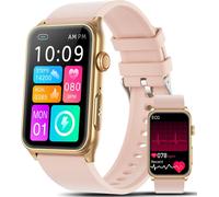 2025 Smart Watch 1.57 Inch Smart Bracelet With Hrv/Spo2/Blood Pressure/Heart Rate/Bluetooth Call/Sports Fitness Tracker For Android Ios (Pink)