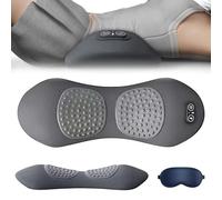 2025 Smooth Spine Triple Fusion Back Massager, 3 in 1 Portable Stretcher with Adjustable Traction Vibration Heat for Neck Shoulder Lower Back Support At Home Office Travel (Grey)