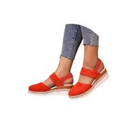 2025 summer new wide band closed toe sandals for womenOrthopedic Platform Wedge (1PCS/C, Adulte, Femme, 41, Numérique, Système Taille Chaussures EU, Moyen)