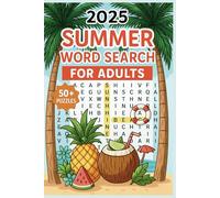 2025 Summer Word Search For Adults: Word Searches with Easy to Read Print about Summer, summertime, refreshing and More | 6x9 inches, 110 pages | 50+ ... Gift for Vacations, Holidays and Free Times