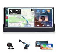 【2025 Support Exclusif】 Autoradio sans Fil 10,26'' Apple CarPlay Voiture avec Caméra de Recul, Écran CarPlay Voiture Portable, Navigation GPS, Android Auto, Contrôle Vocal, Mirror Link, Bluetooth, FM