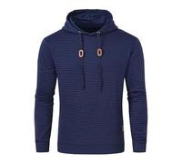 2025 Sweat A Capuche Homme Manche Longue- Sweat Sport Couleur Unie Gaufre Coupe Slim Casual Confortable Sweatshirt Classiques Chic Passe-Partout Pullover De Tous Les Jours Automne Hiver Hoodie