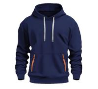 2025 Sweat A Capuche Homme Manche Longue- Sweat Sport Grande Taille avec Cordon De Serrage Et Poches Casual Coupe Ample Confortable Chic Streetwear De Tous Les Jours Passe-Partout Hoodie
