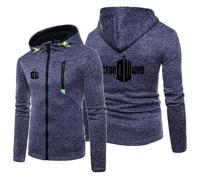 2025 Sweat À Capuche Zippé pour Homme pour Doctor Who, Coupe Ajustée, Fermeture Éclair, Manches Longues Sweat-Shirt À Capuche, Décontracté, avec Poche,Blue-m