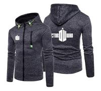 2025 Sweat À Capuche Zippé pour Homme pour Doctor Who, Coupe Ajustée, Fermeture Éclair, Manches Longues Sweat-Shirt À Capuche, Décontracté, avec Poche,Black-l