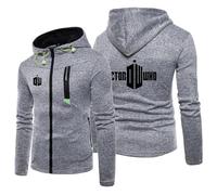 2025 Sweat À Capuche Zippé pour Homme pour Doctor Who, Coupe Ajustée, Fermeture Éclair, Manches Longues Sweat-Shirt À Capuche, Décontracté, avec Poche,Grey-m