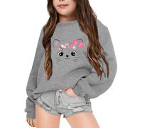 2025 Sweat Capuche pour Filles Poncho Plaid Oversize en Polaire Léger Manches Longues Sweatshirt Tie-Dye Pulls Col Rond Sweater Enfant Ado Taille Unique Harajuku Pull Fille
