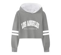 2025 Sweat Capuche pour Filles Poncho Plaid Oversize en Polaire Rayures Col Rond Enfants Pull Casual Tops Sport Sweat-Shirt Joli Gym Jogging Running Course Survêtement Enfant Ado 5-15 Ans