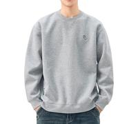 2025- Sweat Homme sans Capuche- Sweat Sport Manche Longue Grande Taille Casual Couleur Unie Sweatshirt Chic Ample Passe-Partout Simple De Tous Les Jours Classiques Basique Hoodie