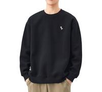 2025 Sweat Homme sans Capuche- Sweat Sport Manche Longue Grande Taille Casual Couleur Unie Sweatshirt Chic Coupe Ample Passe-Partout Simple De Tous Les Jours Classiques Basique Hoodie