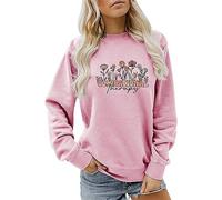2025 Sweat-shirt uni confortable pour femme - Sweats à fleurs sauvages pour femmes - Chandail décontracté d'été à motif floral - Chandail à manches longues pour amoureux du jardin - Chandail à manches