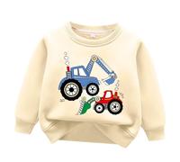 2025 Sweat-Shirts pour Tout-Petits Ample Confortable Manche Longue T-Shirts Mignons Vêtements d'automne Doux et Respirants Couleur Unie Basic T-Shirts Maillots de Corps