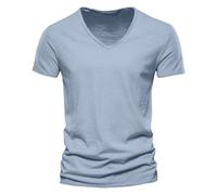 2025 T-Shirt Manches Courtes Homme D'été Surdimensionné Col Rond Respirant Chemise sans Repassage Cadeaux Hommes Sport Gym Shirt Simple