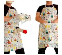 2025 Tabliers de cuisine Humoristique,Cadeau créatif Fête de Bachelorette,Empêchent la Poussière et l'Huile,Tablier barbecue Rigolo Fantaisie Adulte Une Surprise Cachée Dans la Poche (Jaune)