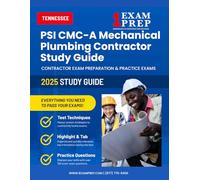 2025 Tennessee PSI CMC-A Mechanical Plumbing Contractor Study Guide: Contractor Exam Preparation & Practice Exams