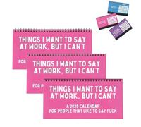 2025 Things I Want To Say At Work, Calendrier 2025, Calendrier 2025 Want To Say At Work Calendar 2025, Humorous Quotes Calendar, Fun Wall Calendar (3pcs)