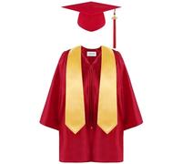 2025 Toge Diplome Robe Chapeau Diplomé Ensemble Remise Costume Lauréat avec Pendentif Cadeau Gown Cadeaux Enfants