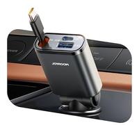 【2025 Ultra-Compact】JOYROOM Rétractable Allume Cigare USB C,【3-IN-1】57W 12V/24V Prise Allume Cigare, Charge Rapide Chargeur Voiture Accessoires, Car Charger pour iPhone 16/15/Samsung S25/S24/iPad/GPS