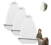 2025 Universal Iron Protective Cover Shield, Pad Guard for Protect Fabrics Clothes Sewing Machine Parts, Prevents Burn, Sticking, Easy Installation Sole Plate Accessory (3pcs,0.8mm)