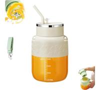 2025 Upgrade Blendgo 800 Portable Blender, Blendgo 800 - Portable Blender, Multifunctional Handheld Juicer with Straw & Strap, Double-Click Quick Launch for Smoothies Juices and Shakes (White)